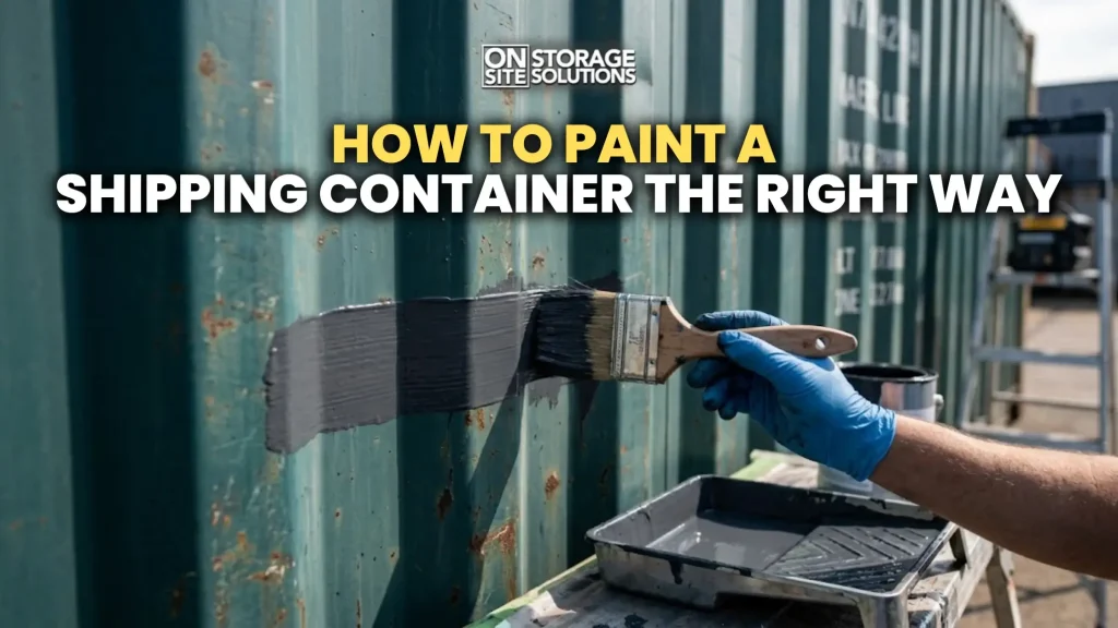 How to paint a shipping container with proper surface preparation and coating