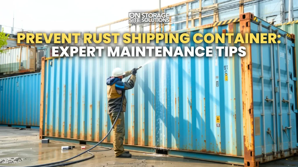 Rust shipping container showing corrosion prevention and protective maintenance techniques