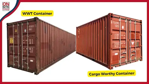 difference between wwt container and cargo worthy container