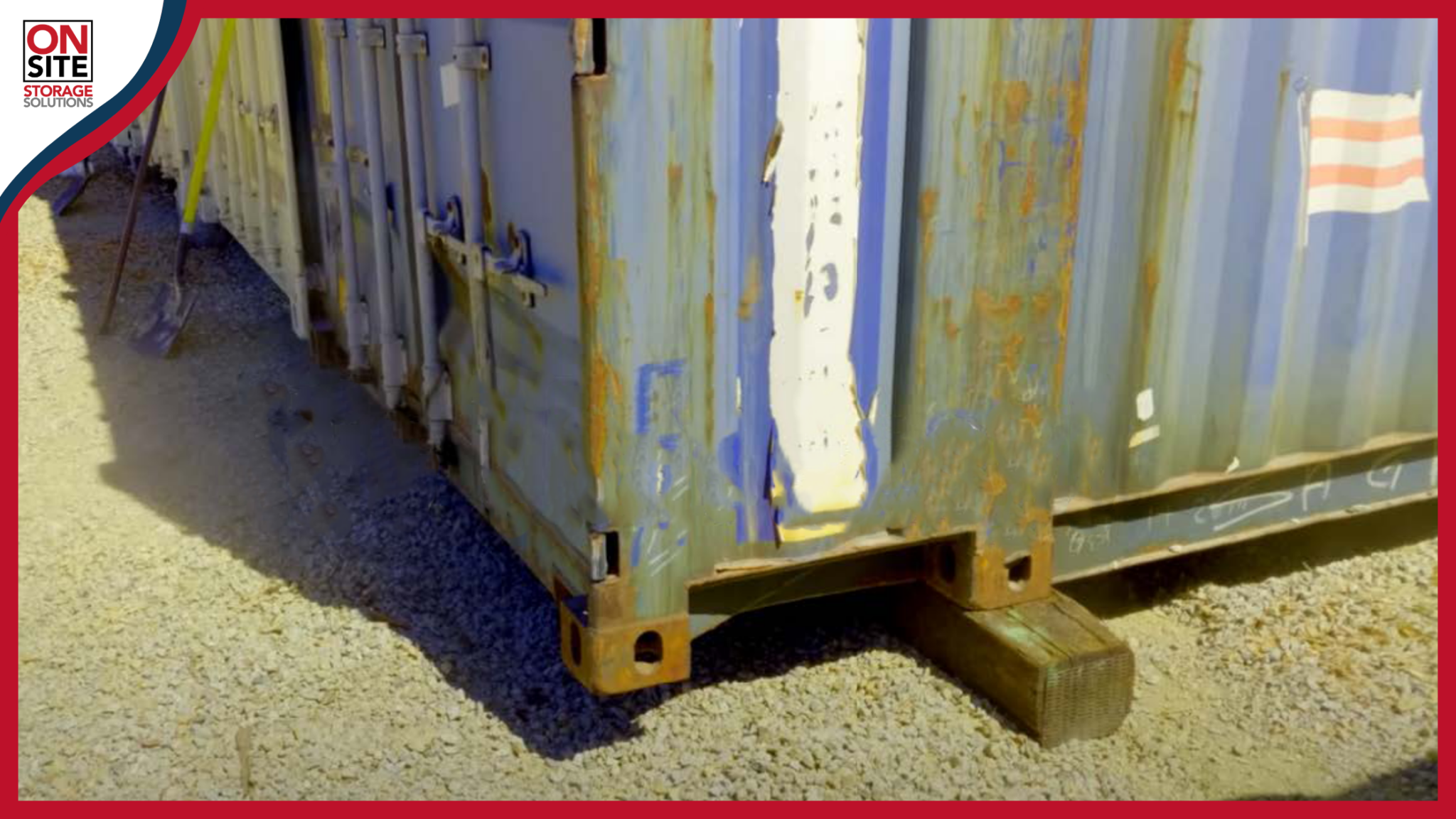 Shipping Container Foundation Rail Road Ties For Support