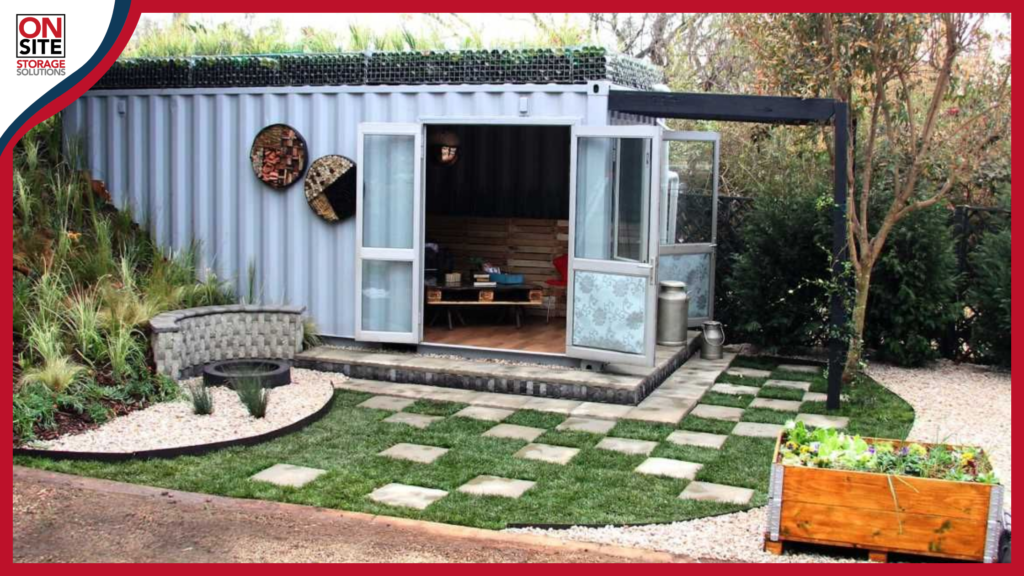 shipping container man cave