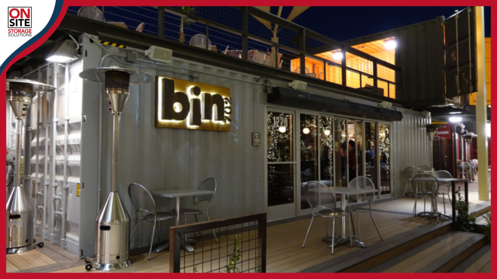 Bin 702 shipping container restaurant