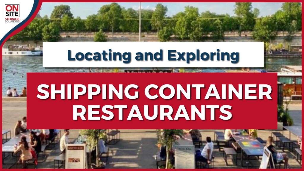 shipping container restaurants