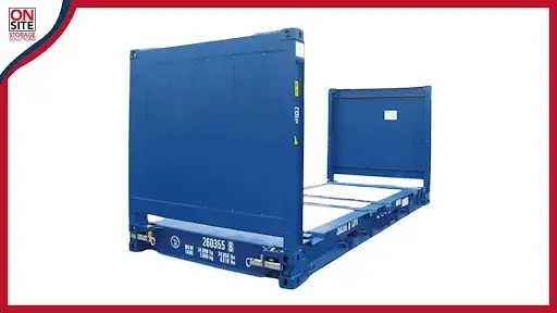 NON- COLLAPSIBLE FLAT RACK SHIPPING CONTAINER
