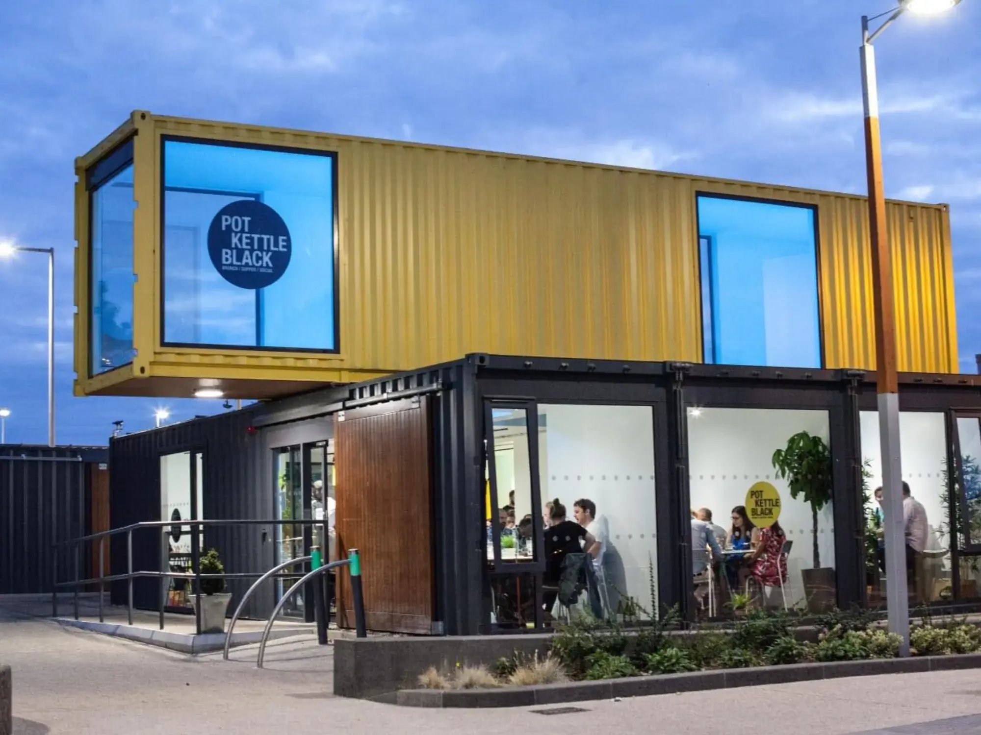 Restaurant Made from Shipping Containers