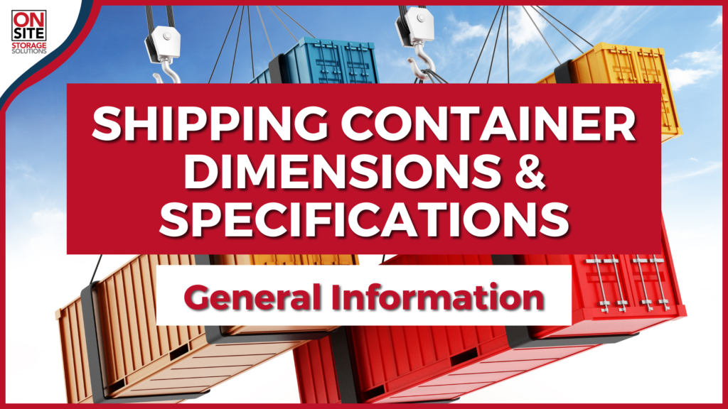 shipping container dimension