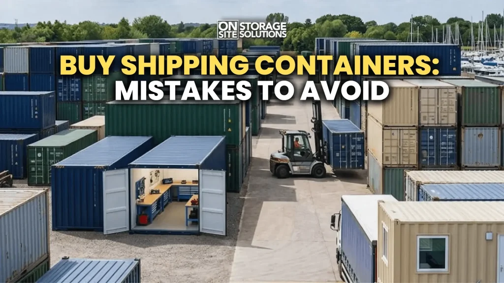Buy shipping containers by avoiding common purchasing mistakes