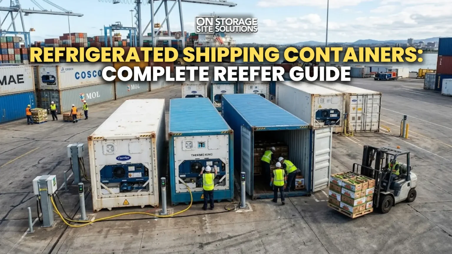 Refrigerated shipping containers for temperature-controlled cargo