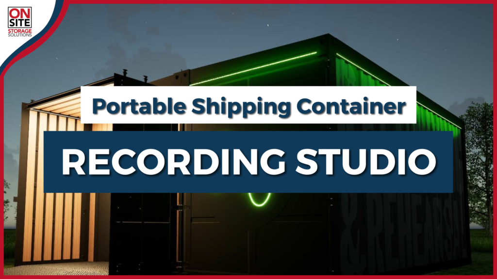 Portable Shipping Container Recording Studio