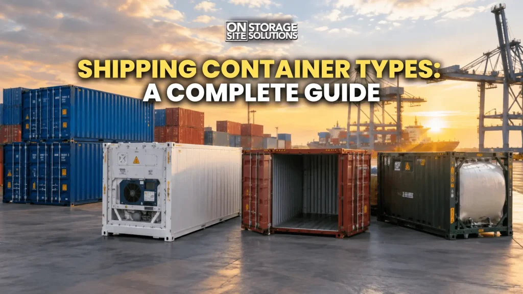Shipping container types for storage, transportation, and other uses