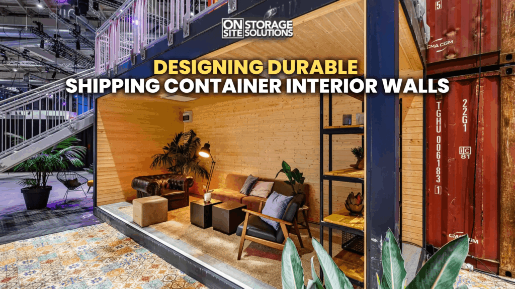 Durable shipping container interior walls with insulated panel installation.