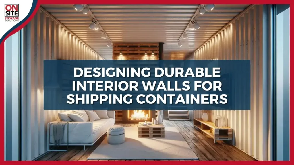 Designing durable interior walls for shipping containers