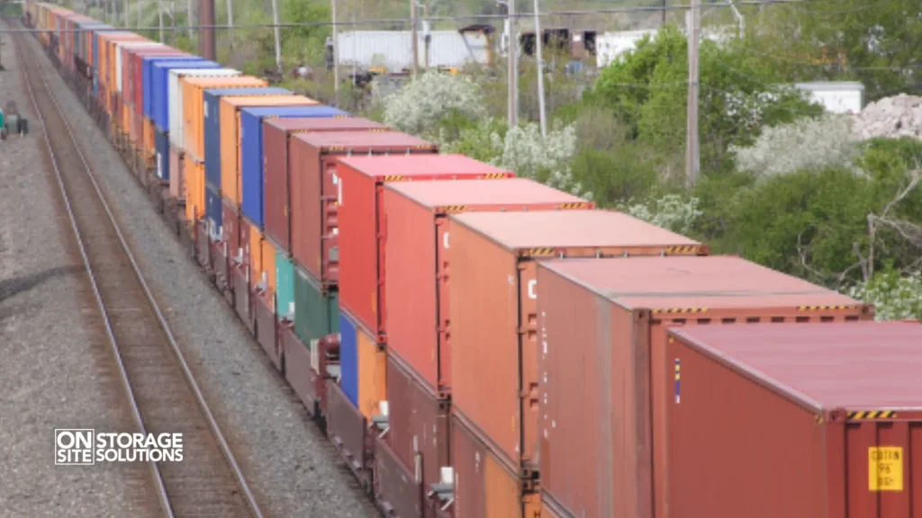 Moving Shipping Containers by Train