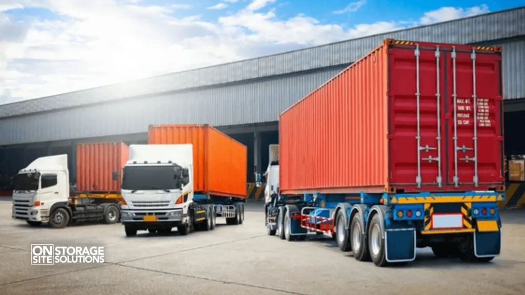 Shipping Container Delivery by Truck