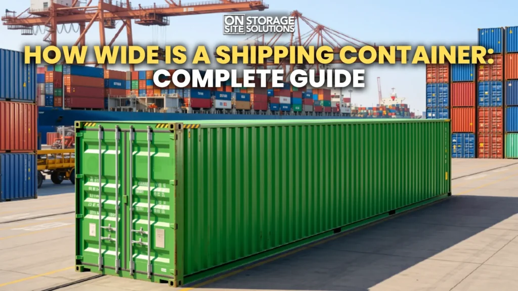 How wide is a shipping container showing standard container width dimensions