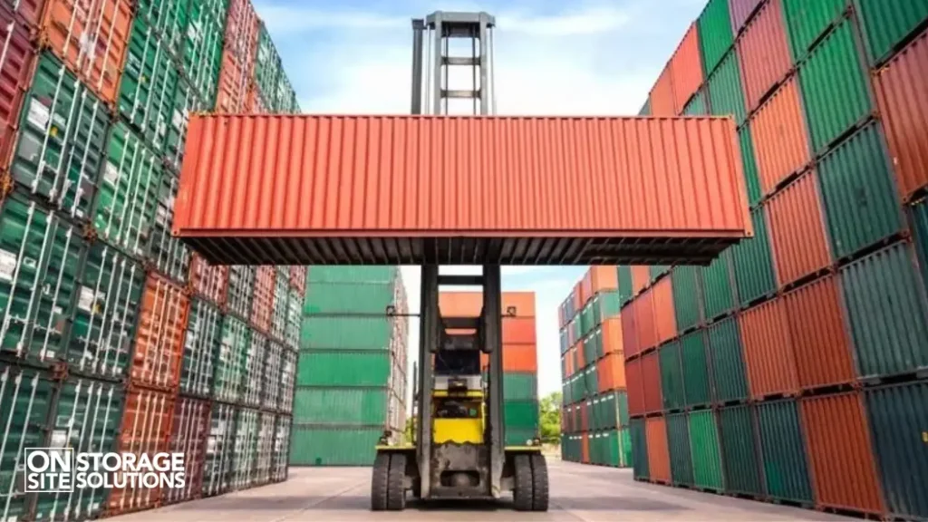 Innovative intermodal shipping container designed for efficient cargo transport across multiple transportation networks.