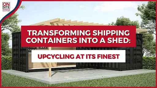 Transforming Shipping Containers into a Shed