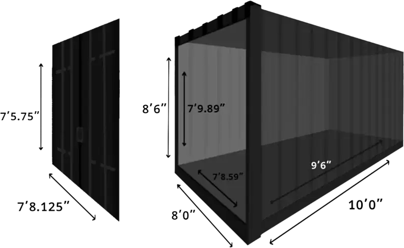 10 ft Shipping Container Dimensions