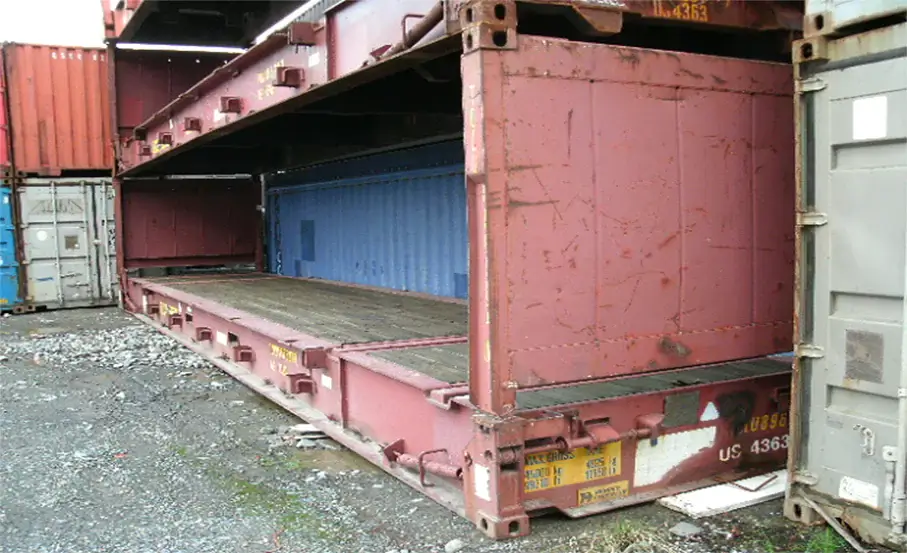 40 Foot Flat Rack Shipping Container