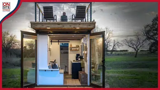 Designers raise the roof for spacious container tiny home