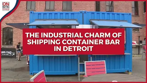 Shipping Container Bar in Detroit