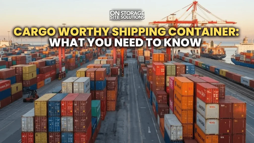 Cargo worthy shipping container for secure cargo transport and storage
