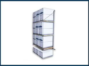 SB3210 - (Single) ConExtra Container Shelf Bracket: Fixed, 3-Tier (18.875)