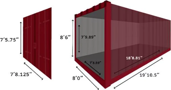 20 foor shipping container for sale