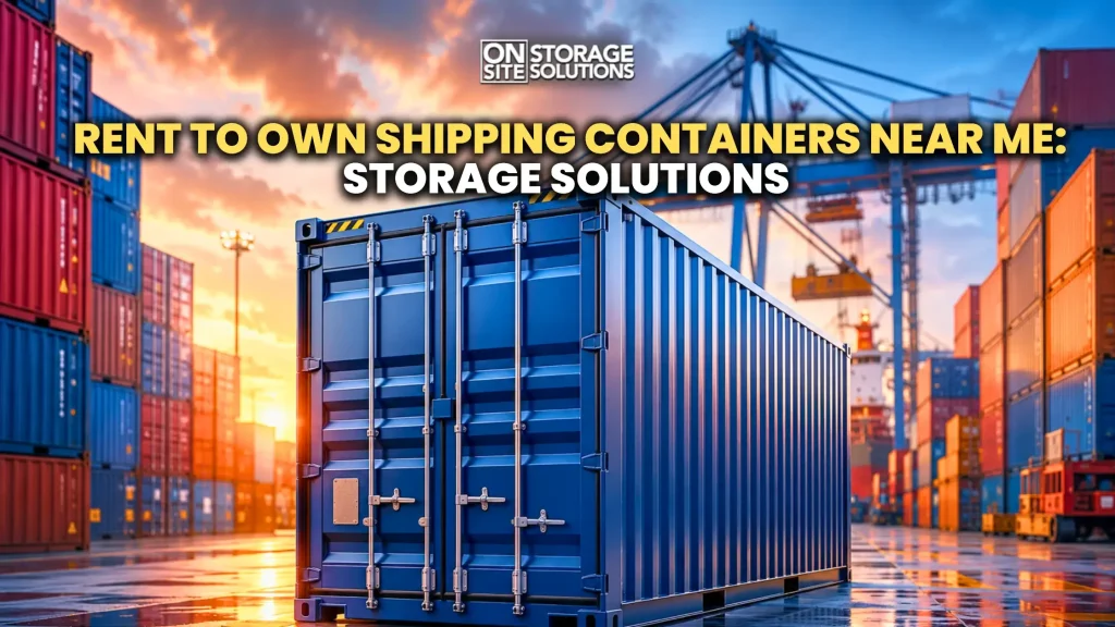 Rent to own shipping containers near me offering secure and durable storage solutions for residential, commercial, and construction needs.