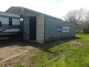 Shipping Container Delivery Trailer