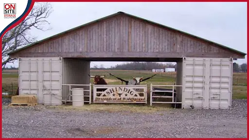 Creativity in Design shipping container barn