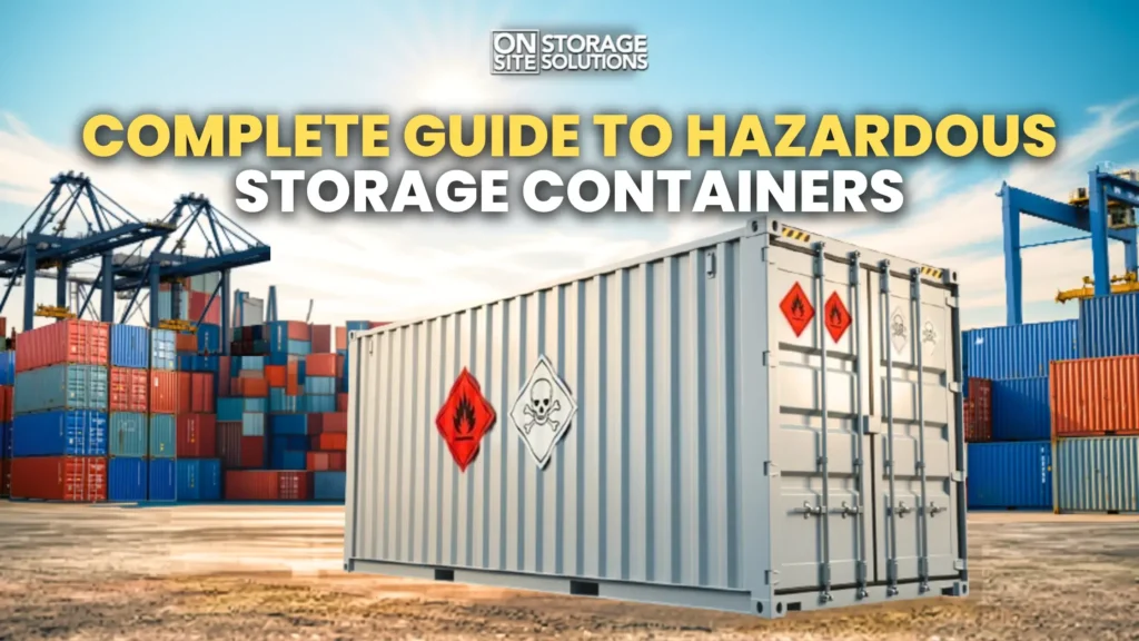 Hazardous storage containers for safe and compliant material storage