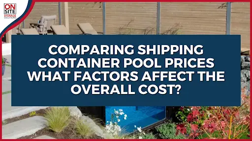 Comparing Shipping Container Pool Prices