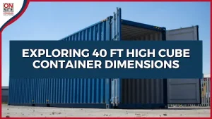 40 ft High Cube Container Dimensions