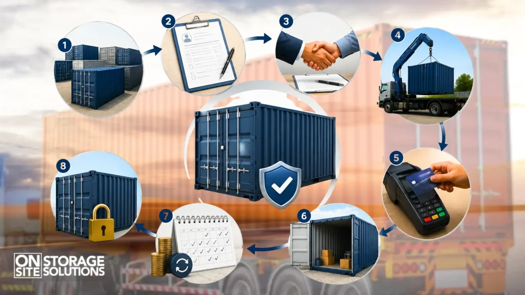 How rent to own shipping container works step by step for ownership process