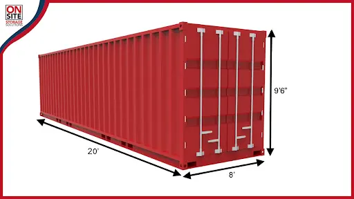 Dimensions of a 20ft High Cube Container