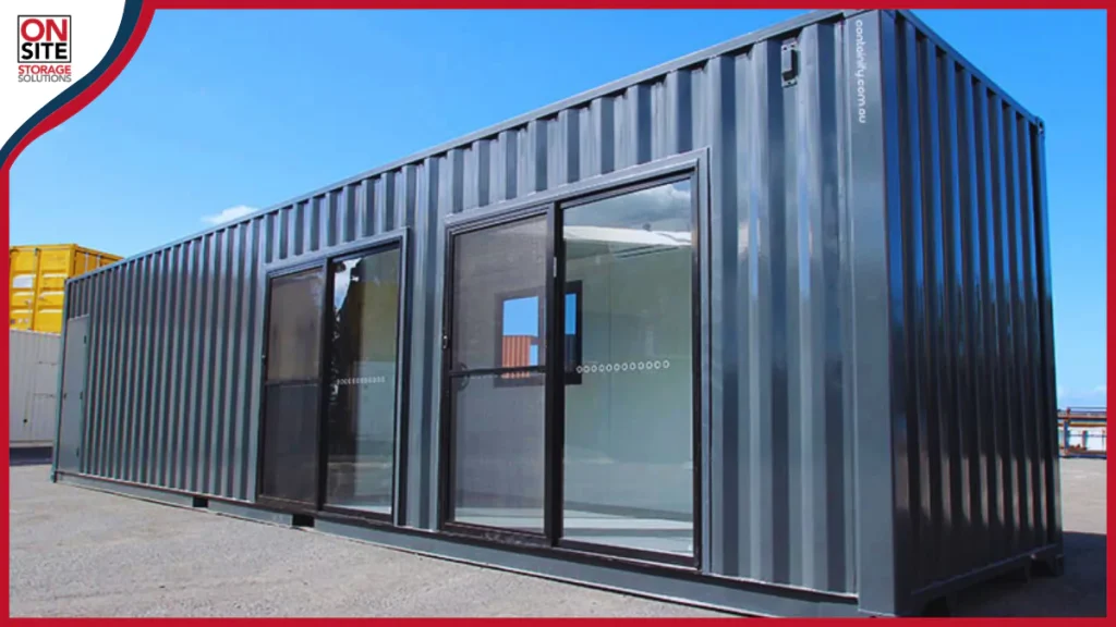 Commercial workshop or portable office shipping container
