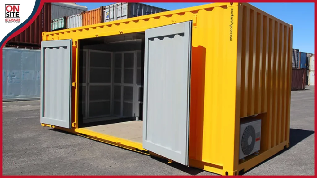 Select the appropriate color of shipping container