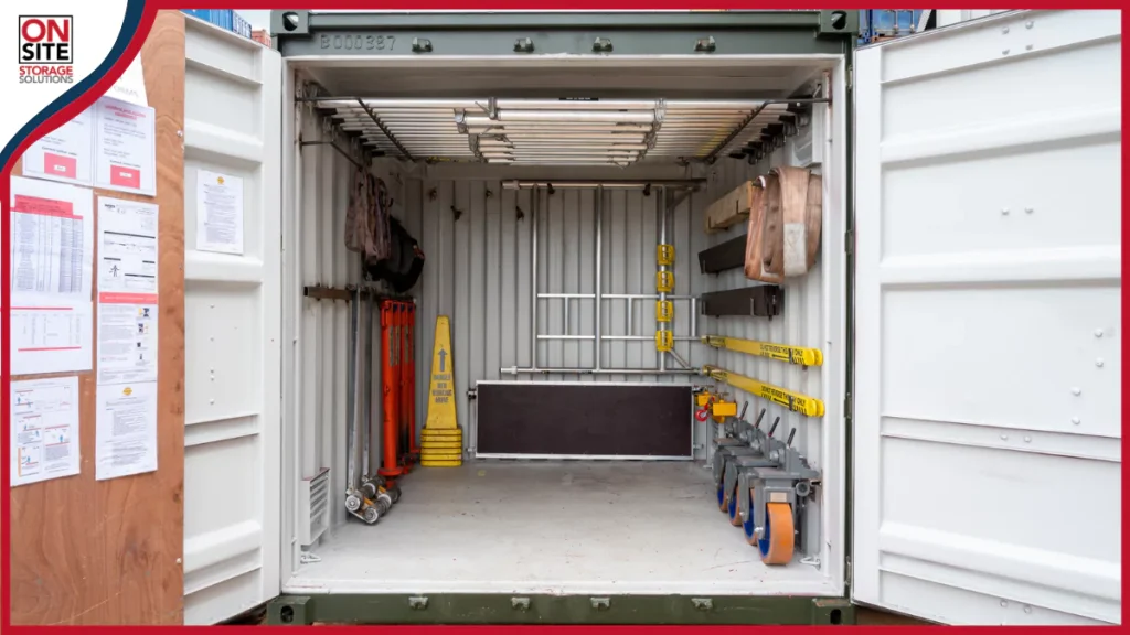 Utilize the vertical space available of shipping container