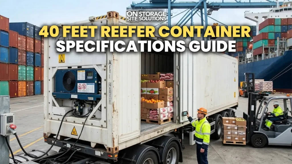 40 feet reefer container specifications for temperature controlled storage and transportation