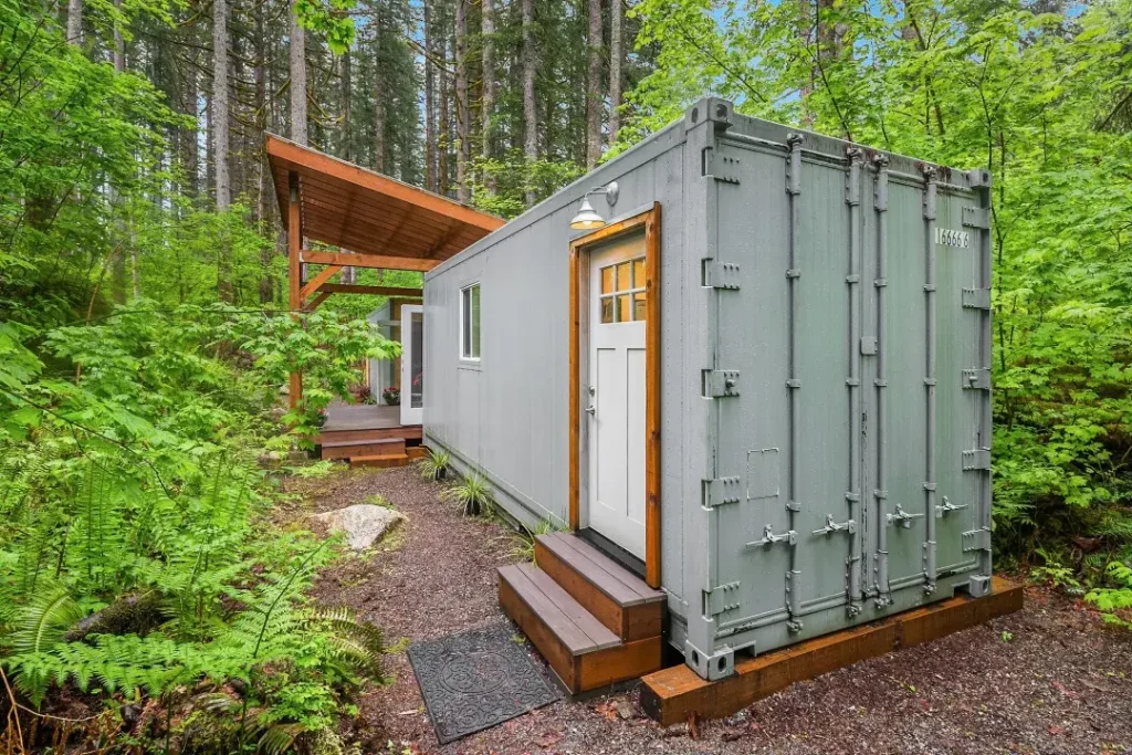 shipping container cabin seattle