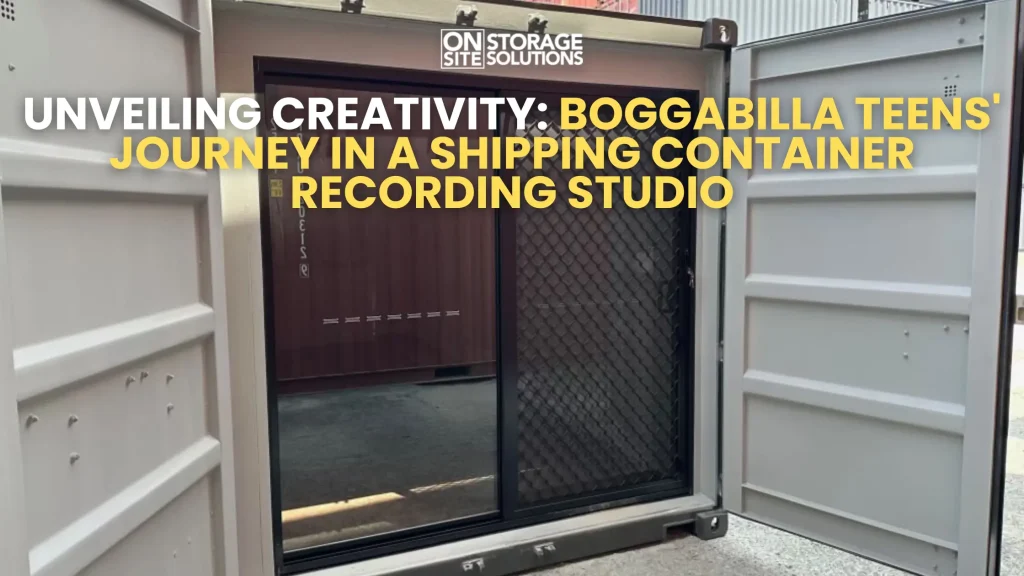 Unveiling Creativity Boggabilla Teens Journey in a Shipping Container Recording Studio
