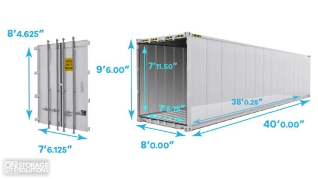 Specifications of a 40-foot refrigerated container: