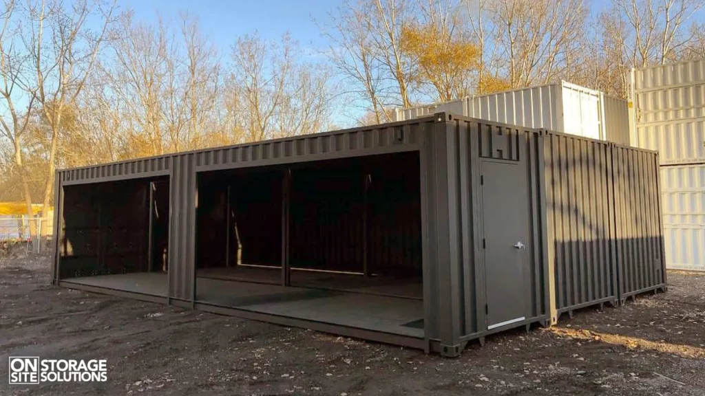 Garage from Open-Sided Container
