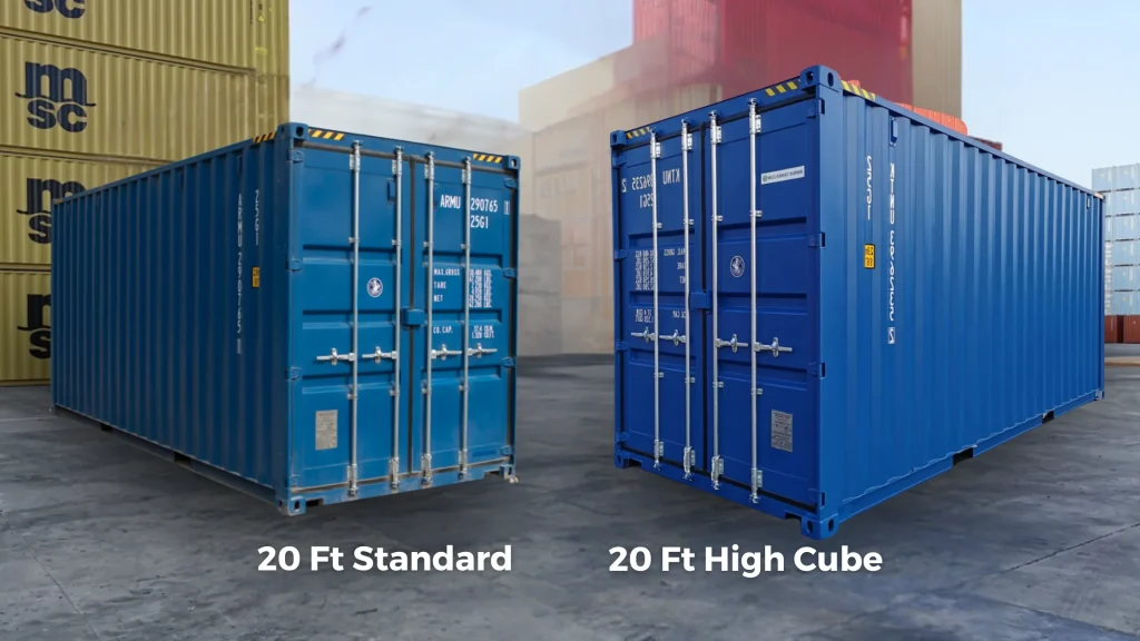 20 Ft Standard vs 20 ft High Cube