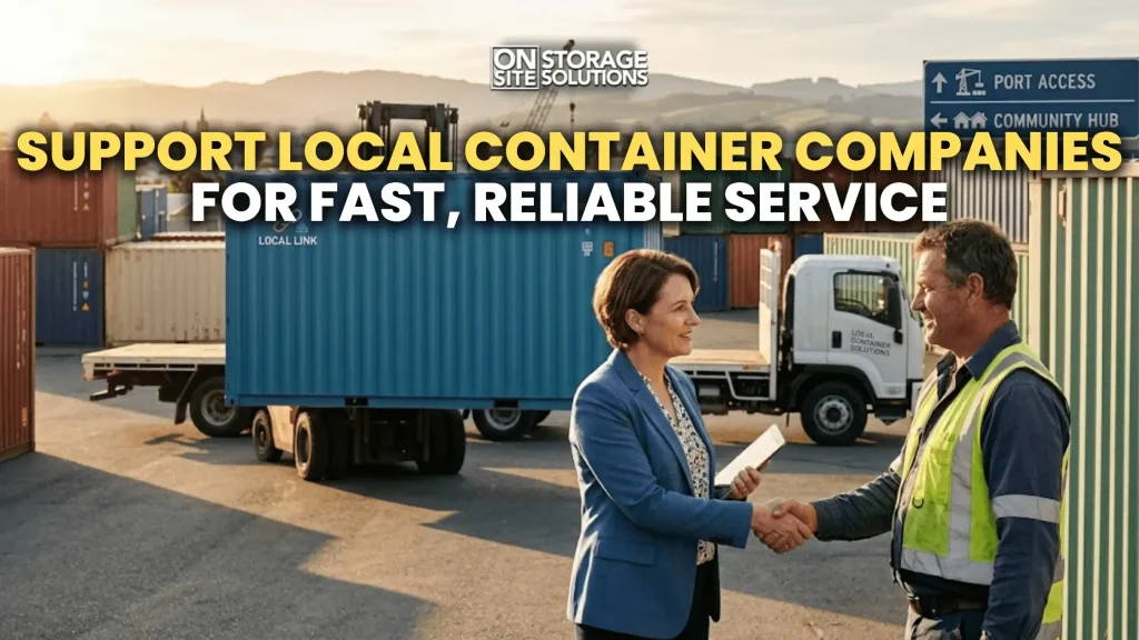 Local container companies providing .fast and reliable shipping container services.