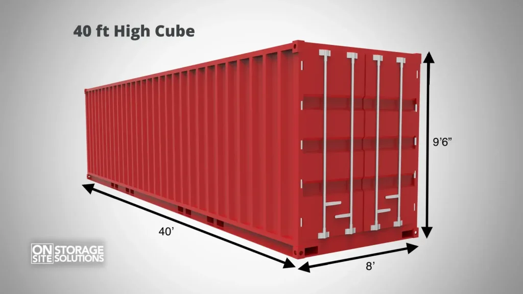 Standard 40 Foot- High Cube Container