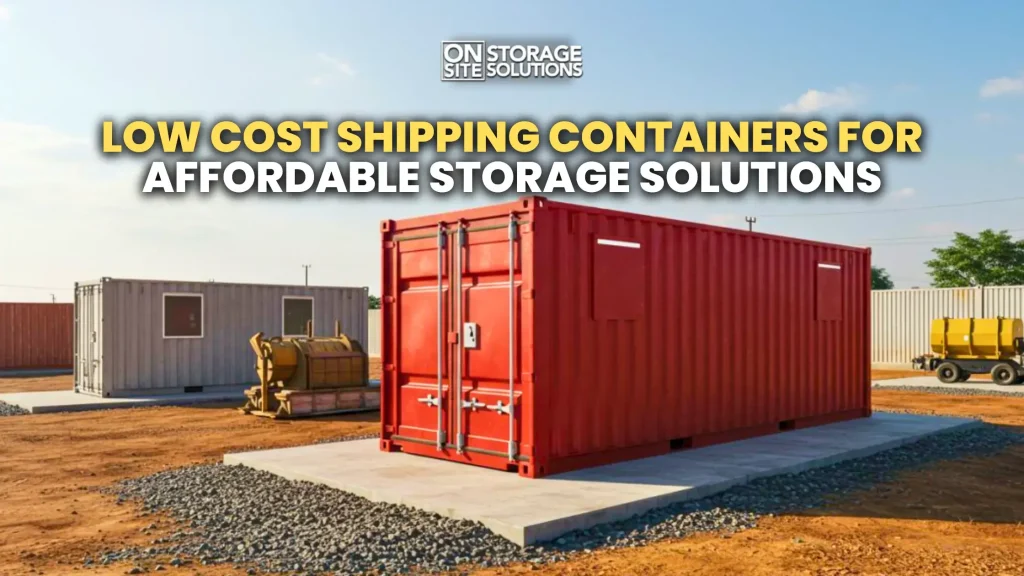 Low cost shipping containers for affordable storage, transportation, and business solutions