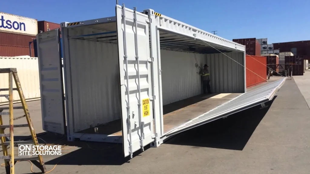 40-Foot High Cube Dry Van Door Configurations-Open-side Shipping Container