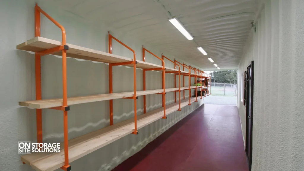 Accessories Available for 40-Foot HC Shipping Container-Shelving and Racking Systems